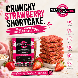 Strawberry Shortcake Crunch Bark