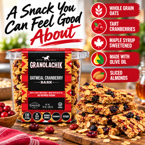 Oatmeal Cranberry Crunch Bark