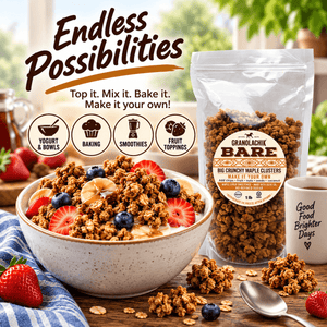 BARE - BIG CRUNCHY MAPLE CLUSTERS - 1 LB BAG